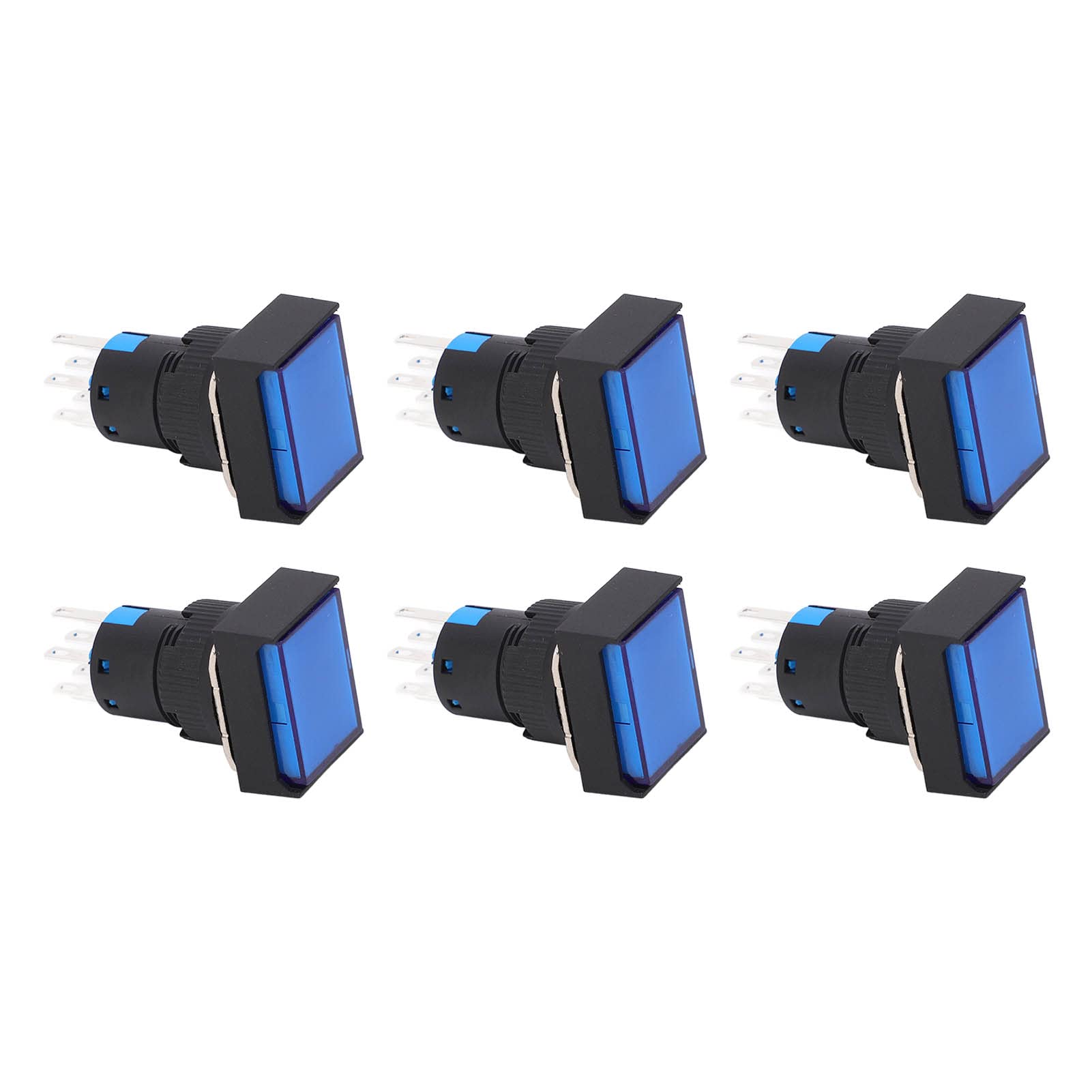 Hyuduo Interruptor de Botón ABS Autoblocante Pulsador AC DC12V 5A