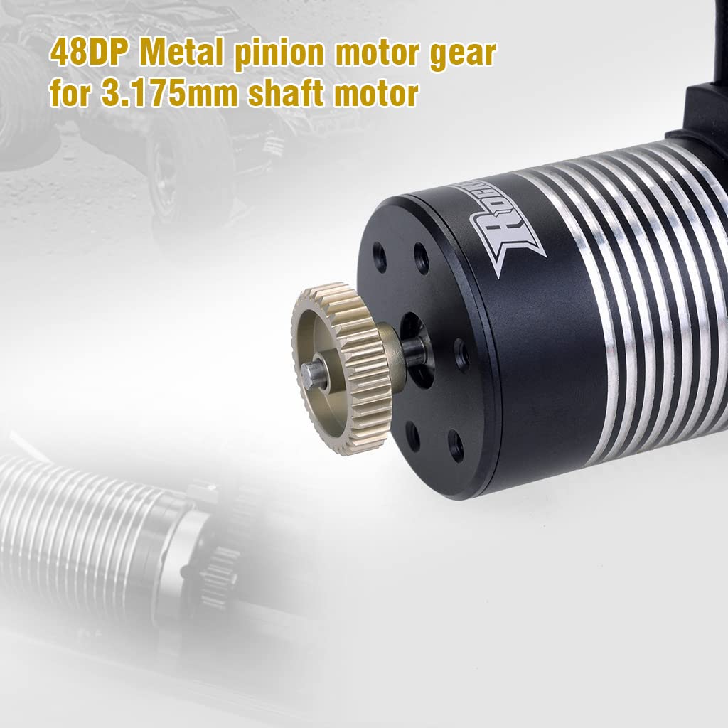 Bateau Téléguidé 48P Pinion Gear Set - 3.175mm Shaft 24T-28T RC Car