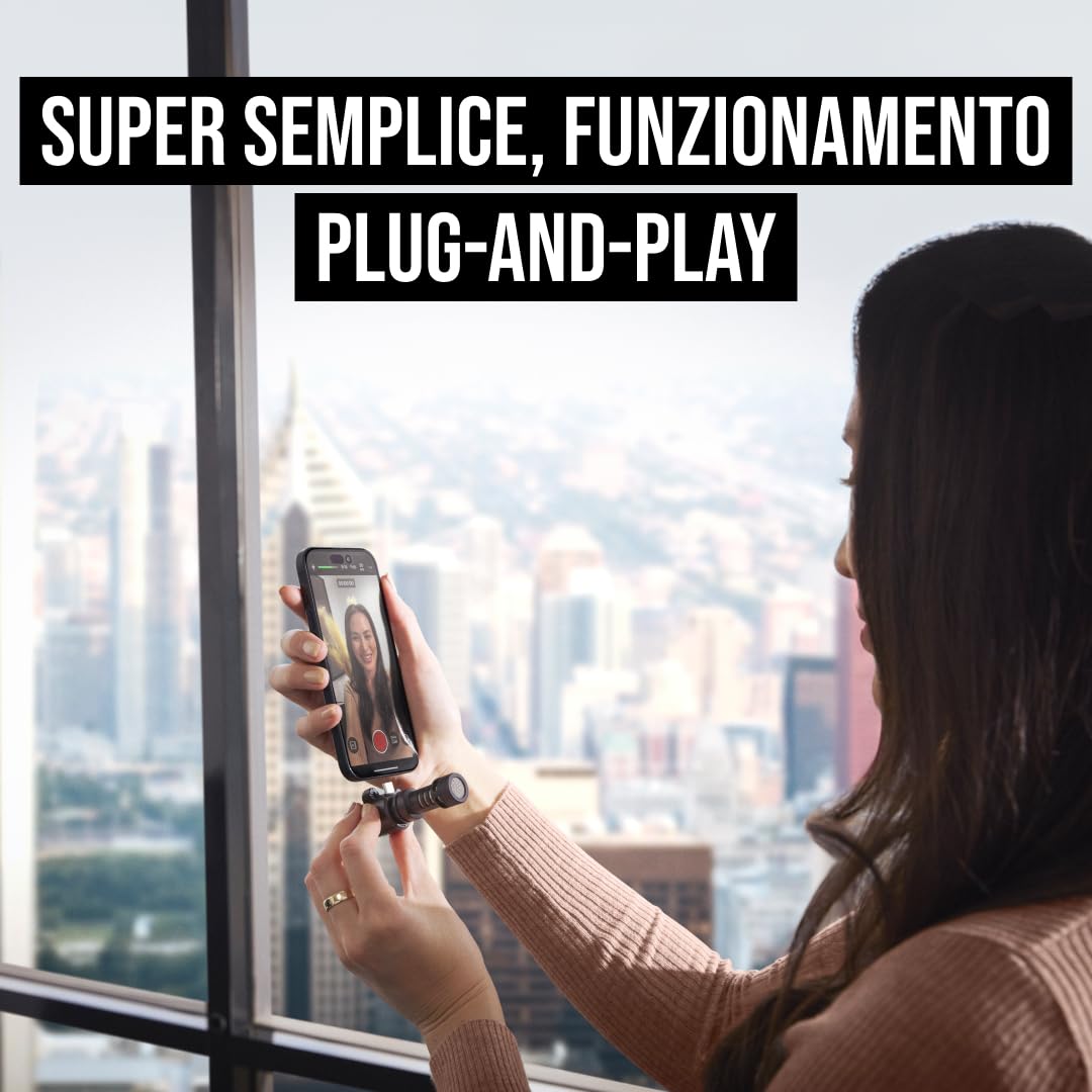 RØDE VideoMic Me-C+ Microfono direzionale per dispositivi mobili USB-C (iOS e Android), perfetto per la creazione di contenuti mobili | iOS e Android, Perfetto per creazione contenuti mobili