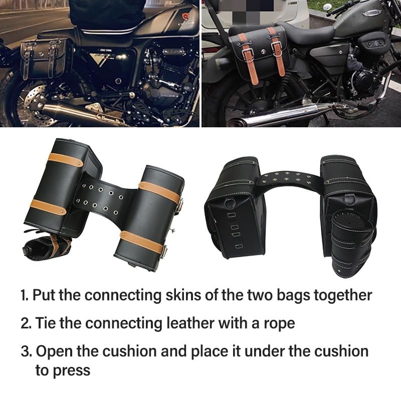 Motorfiets Zadeltassen voor Suzuki Boulevard M50 2005-2022, Vintage