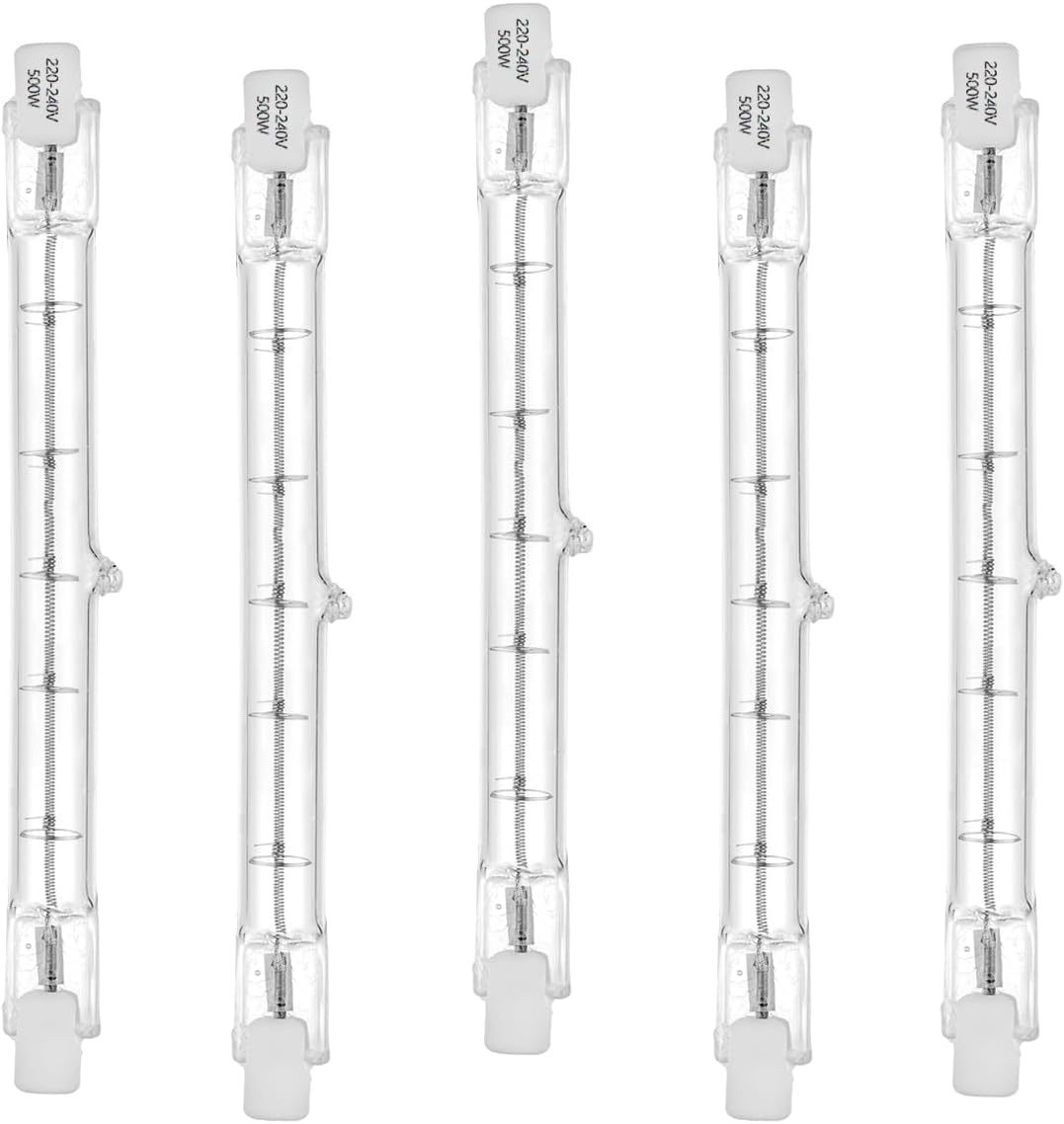 Bonlux 118mm R7s Dimmable ampoule halogène crayon 300W Blanc Chaud 2800K r7s linéaire 5900lm
