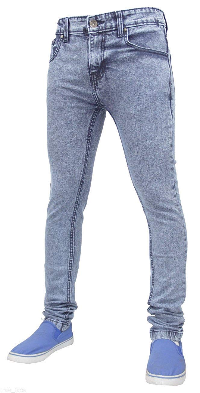G-72 Denim True Face Mens 021 Skinny Jeans Ice Blue Waist 30 L
