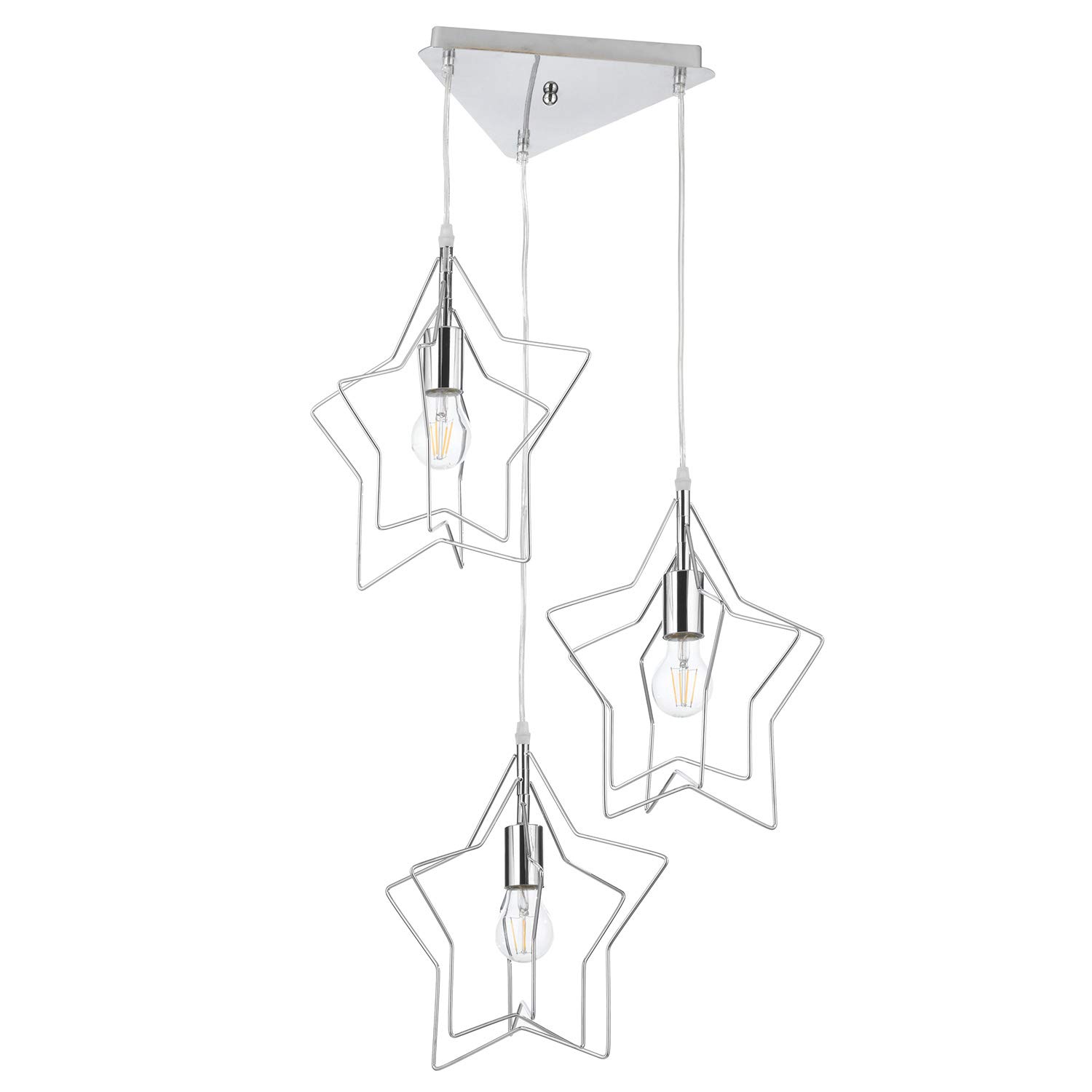 Onli Chromfarben Aufhängung Estrella 3 Leuchten Farbe Chrom