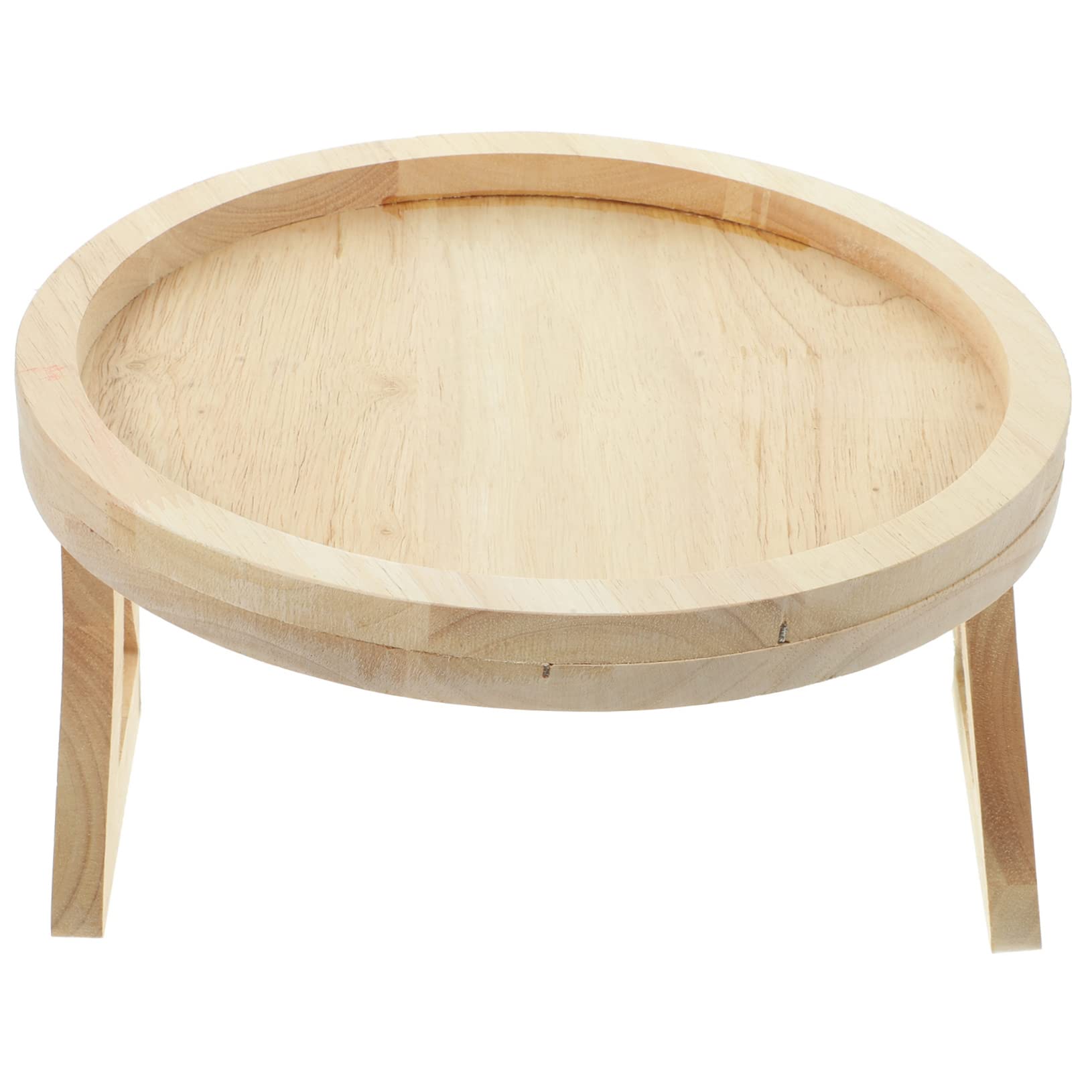 IWOWHERO Couch Cupholder Tray Wooden Sofa Arm Tray Foldable Snack Holder for Bedroom