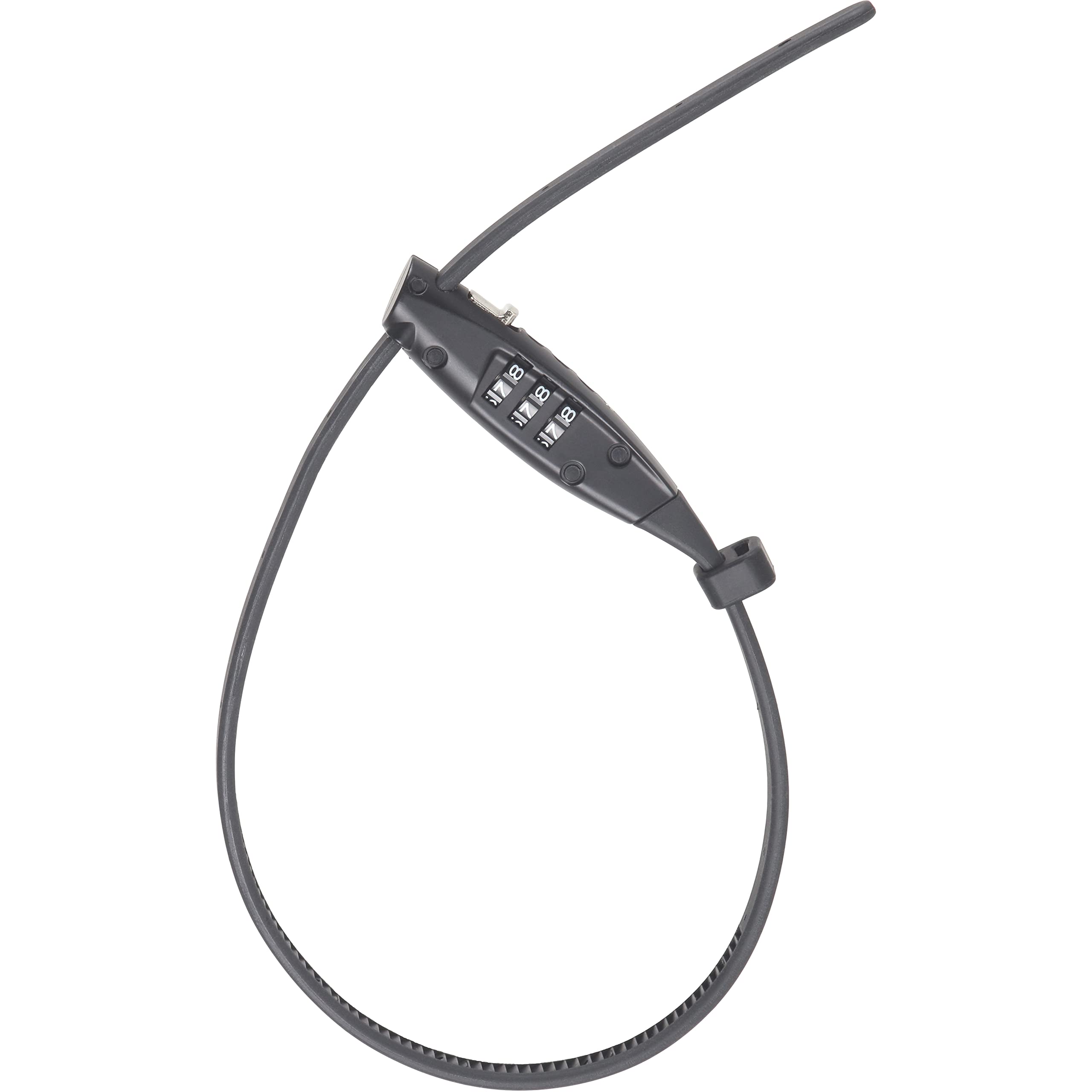 Lifeventure Sliding Utility Lock with 3-Digit Lock Code, Ideal for Bike Stops, Buggies, Strollers and Securing Items Quickly and Conveniently, Black