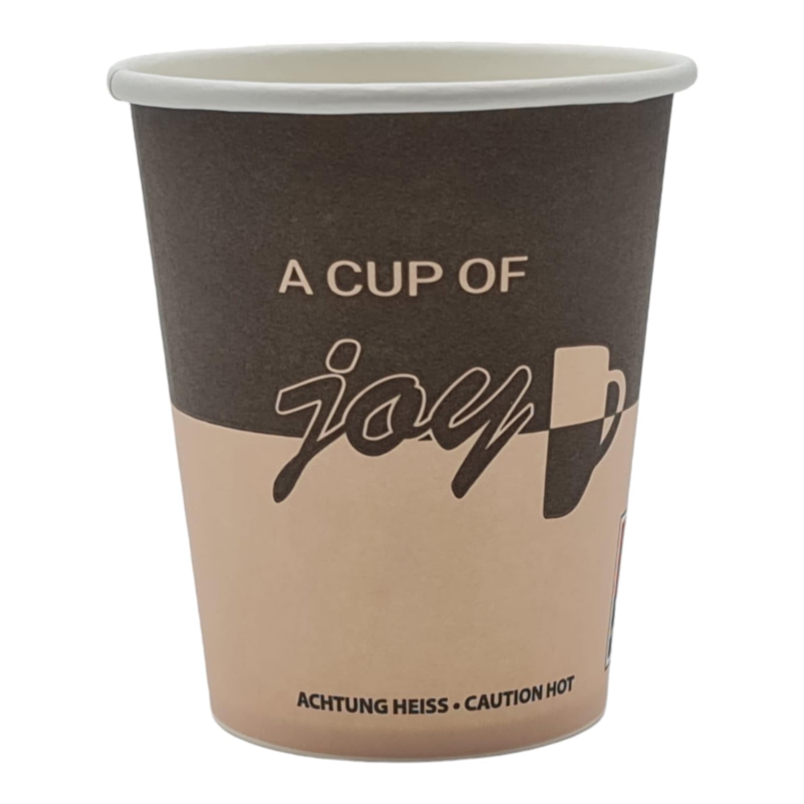 Lot de 1000 gobelets à café en carton à emporter - 200 ml - Avec revêtement - Pour café/thé - Gobelets en carton jetables - Verre jetable - 0,2 l