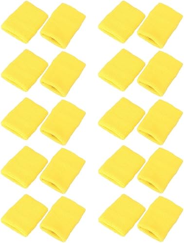 Miniatura 7 de Mallofusa 10 Pack Colorful Sports Basketball Football Absorbent Wristband Party Outdoor Activity