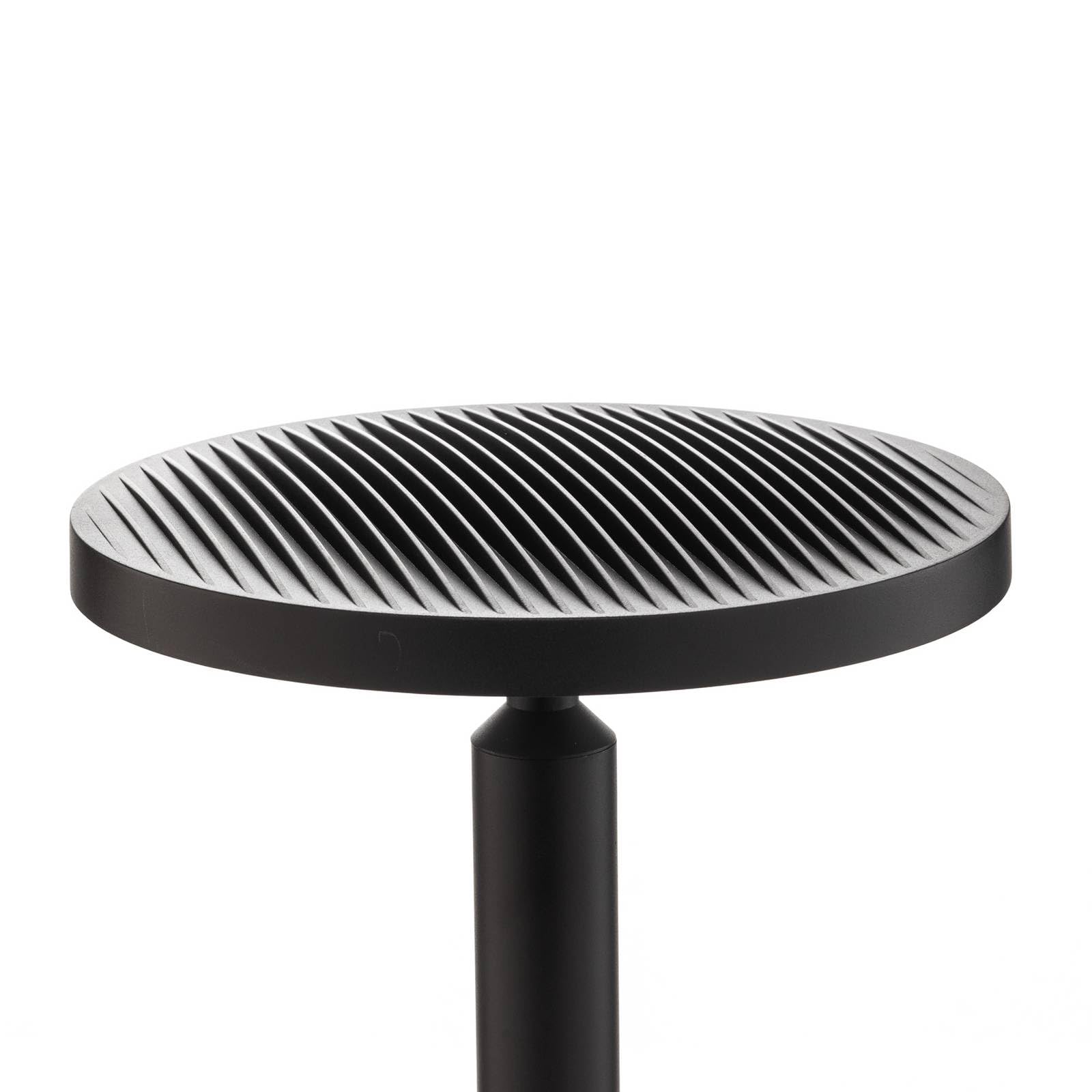 Lucande Lampione da esterni (Moderno) colore Nero, in Alluminio lampadina inclusa Candelabro lampada