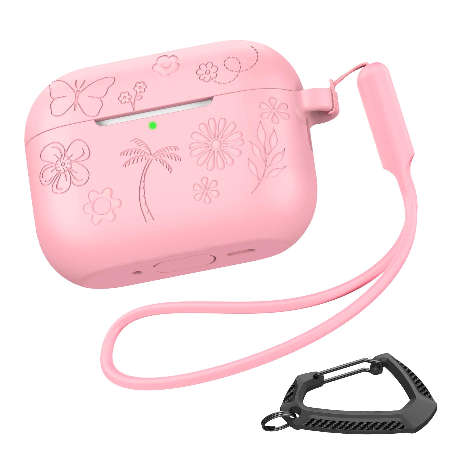 Amazon | MILPROX AirPods Pro 3 対応シリコンケース 可愛い花の刻印