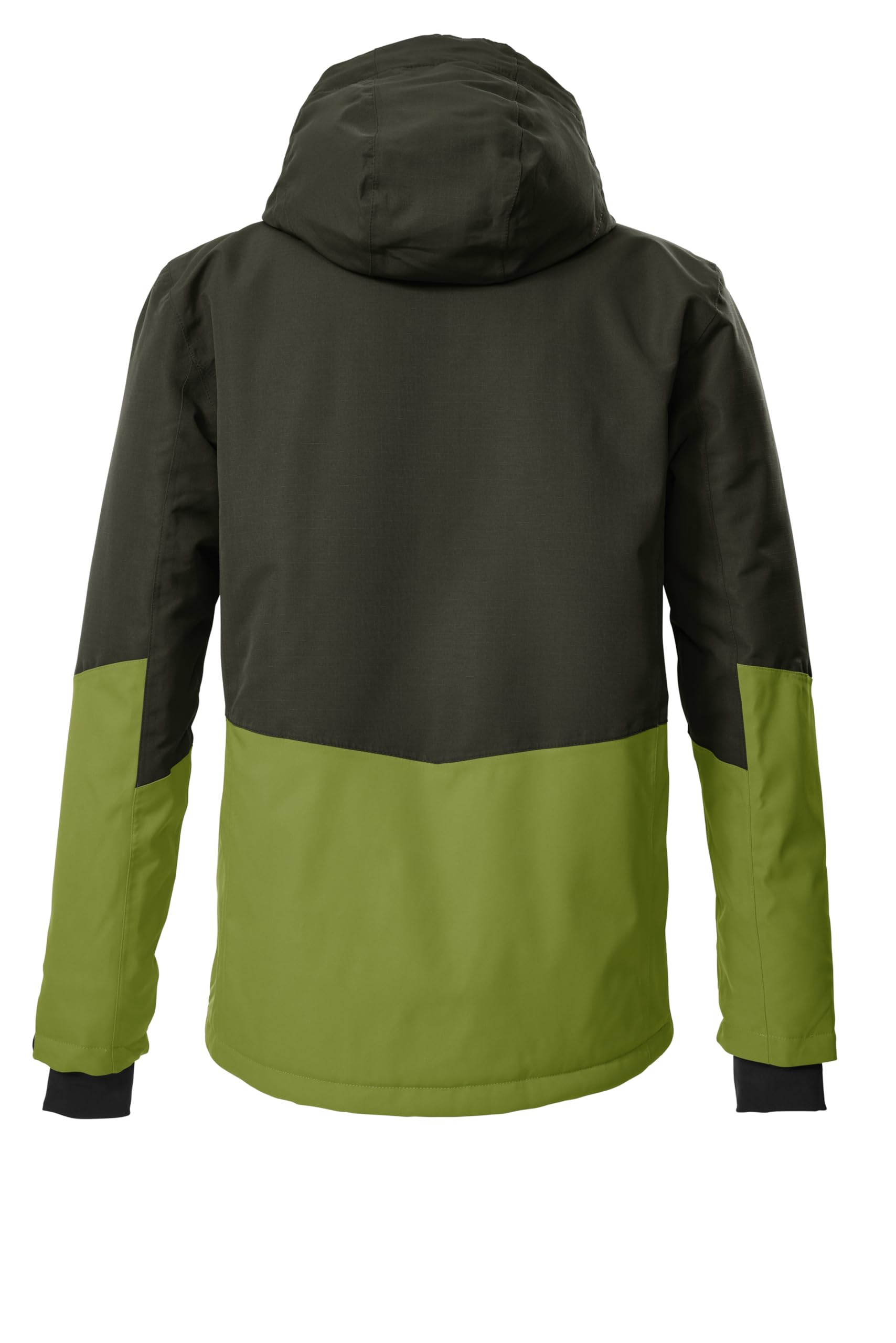 killtec Herren Skijacke/Funktionsjacke mit Kapuze und Schneefang KSW 53 MN SKI JCKT, dunkeloliv, L, 43433-000