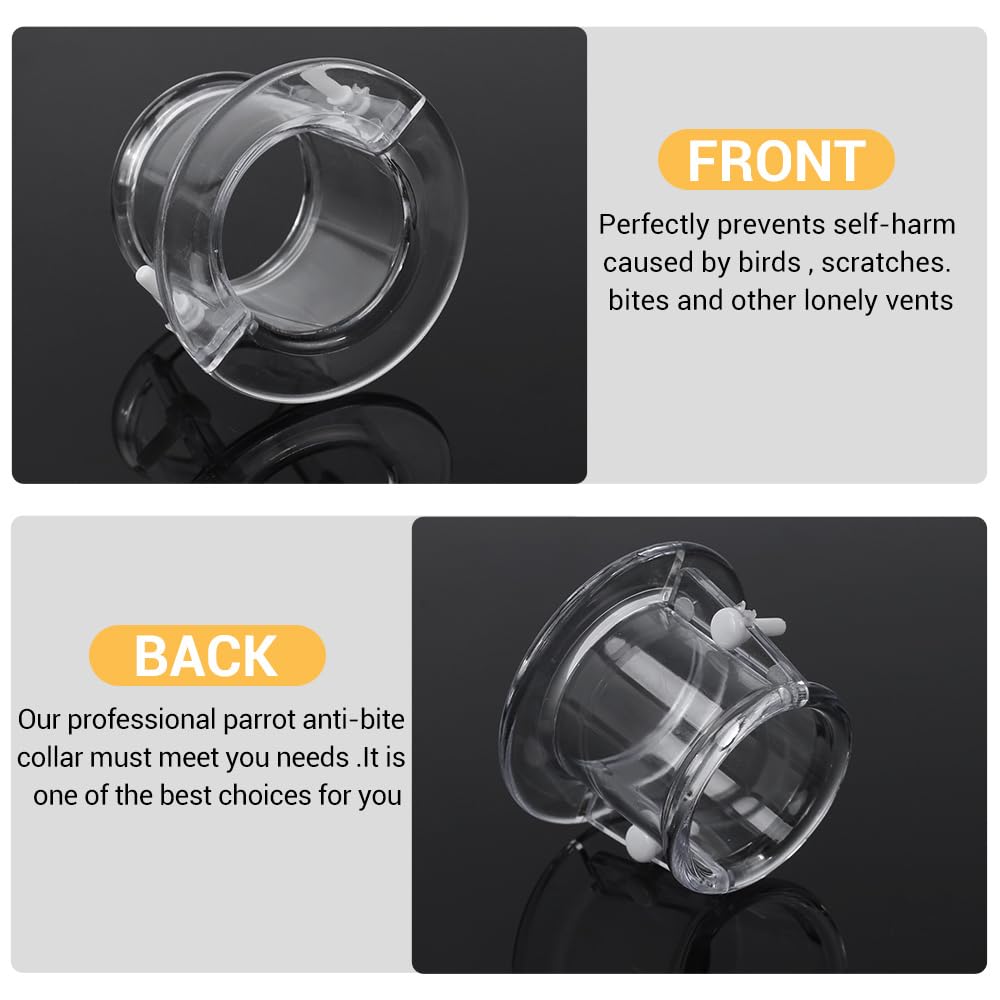 Pet Parrot Anti-bite Collar, Bird Wound Healing Neck Cover Bird Protective Recovery Cones for Chickens Parrot Necklaces - Image 2