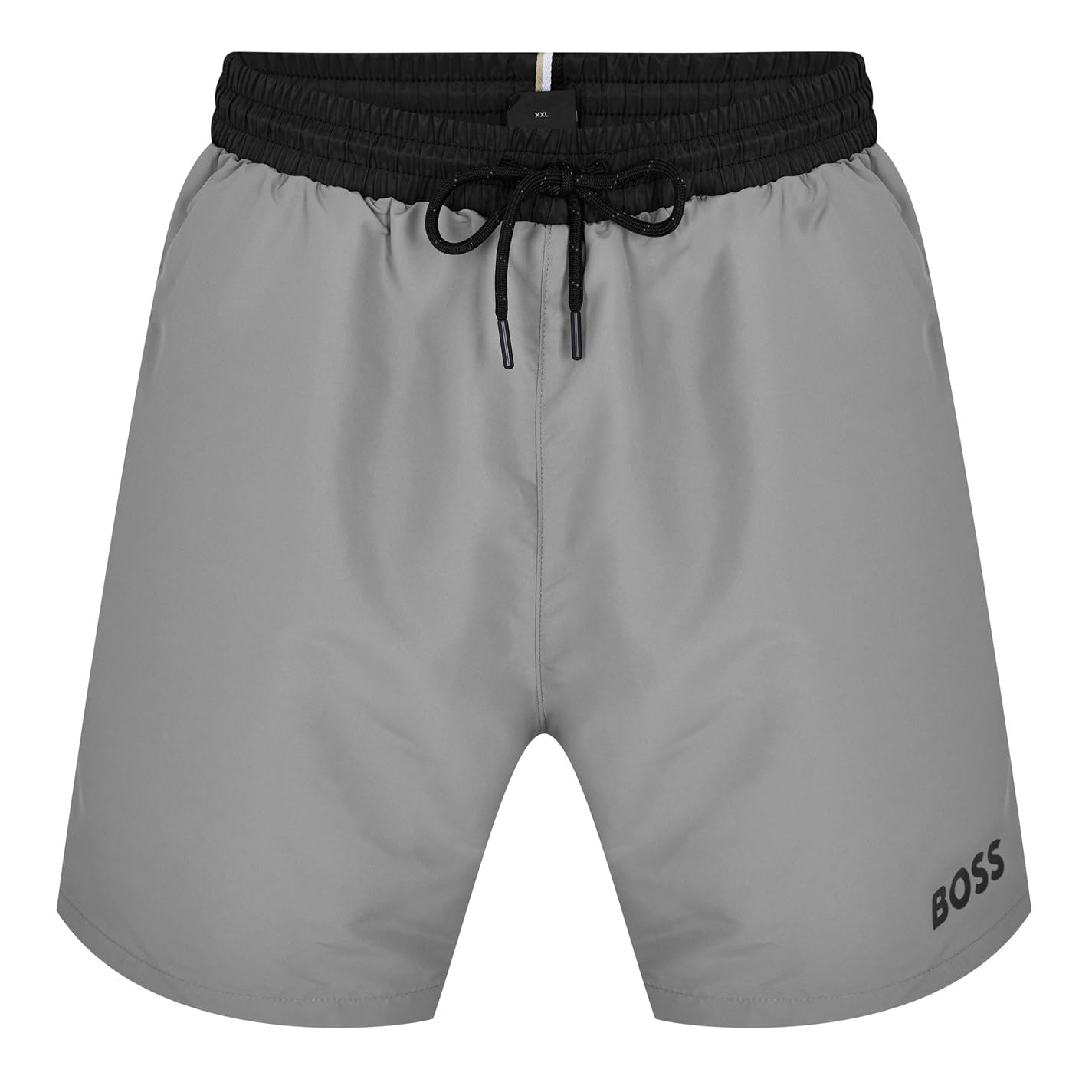 Boss Men's Bodywear Starfish Swim Shorts - Breathable Mesh - Grey/Blk 010 - 2X Large