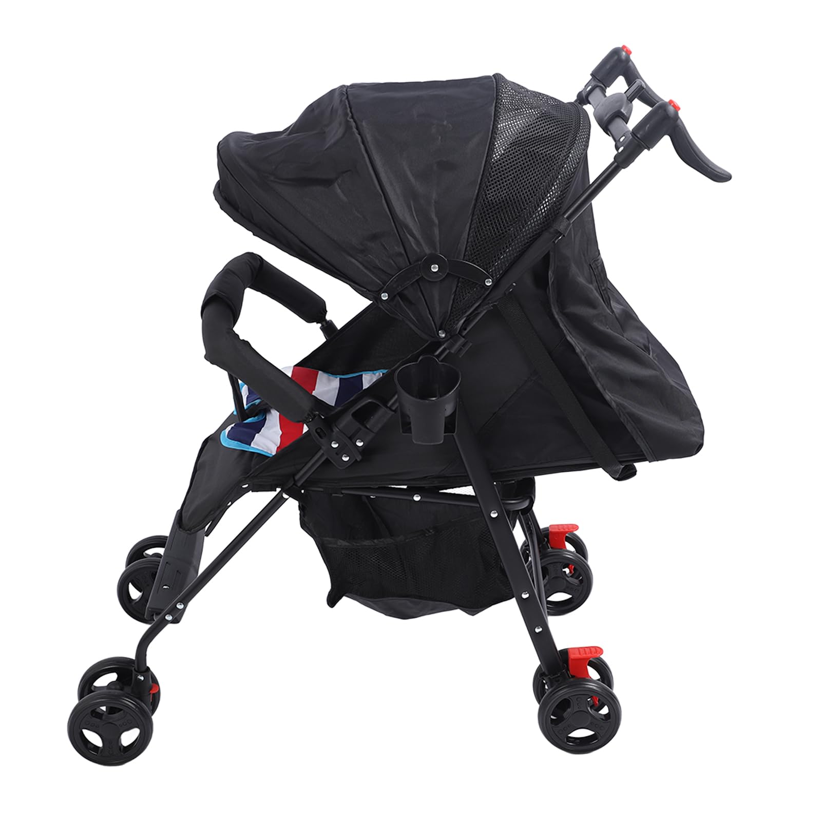 Parasol Ajustable, Ligero, Cochecito Plegable de Viaje para bebé, Arnés Portátil, Cinturones de Seguridad Incluidos