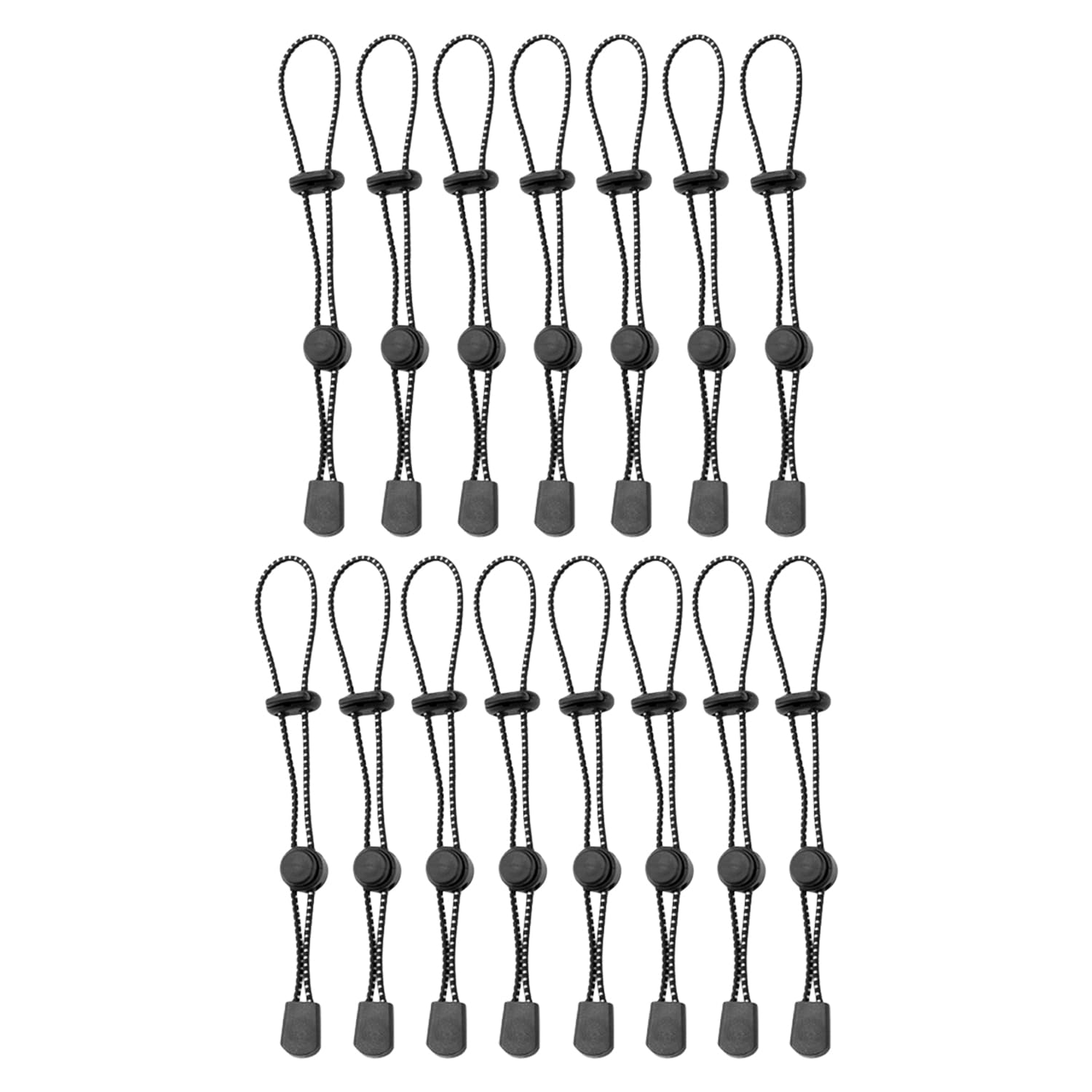 EHFOGJ 15 Pieces Of Mountaineering Hanging Buckles With Elastic Ropes, Fixed Buckles For Outdoor Mountaineering Bags, Mountaineering Rope Fasteners, And Fixed Ropes For Hiking Poles.
