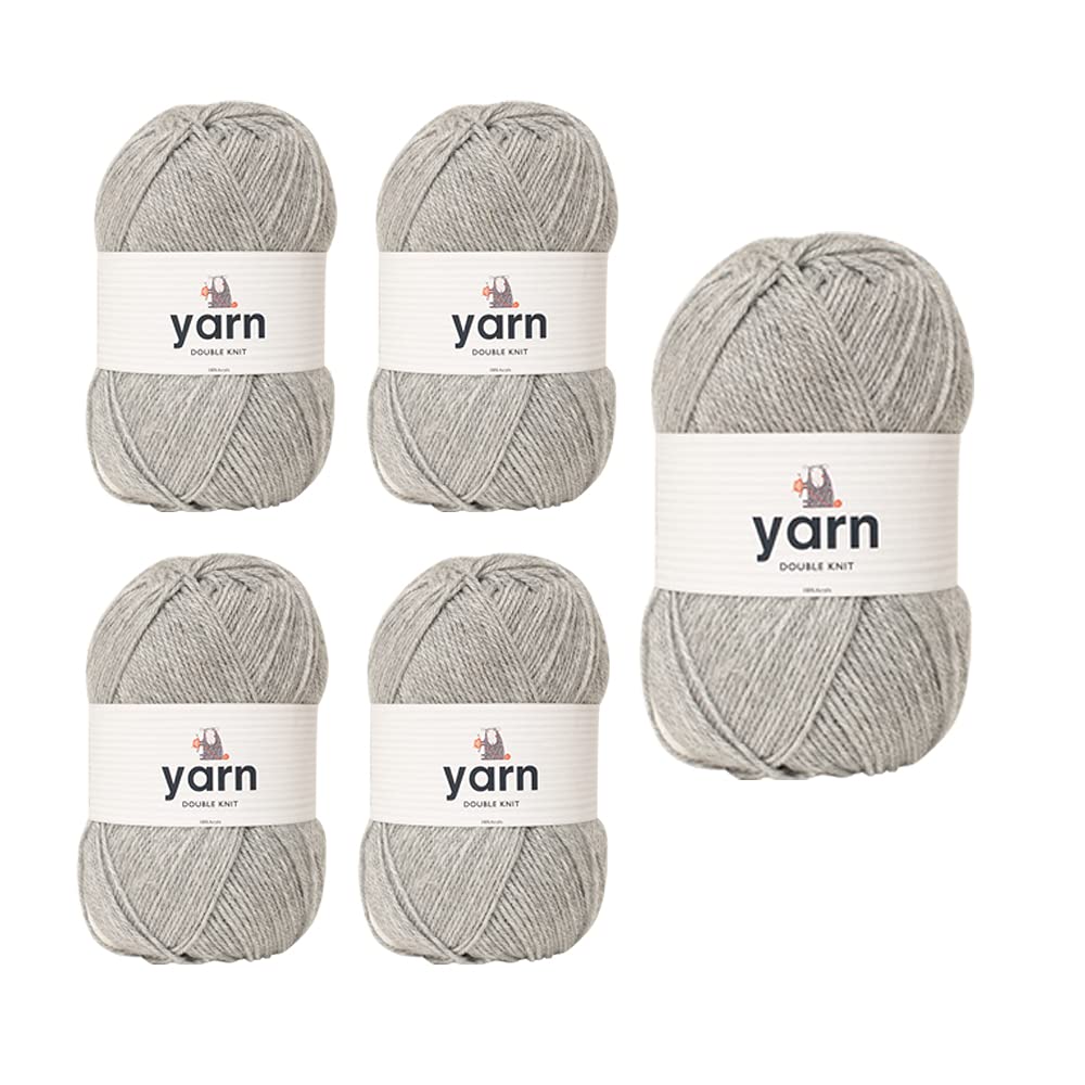 KORBOND DK Black Yarn - 100g Acrylic Wool - Lightweight, Hypoallergenic & Durable Double Knit Crochet Yarn Knitting Wool (290m Total) — view 76