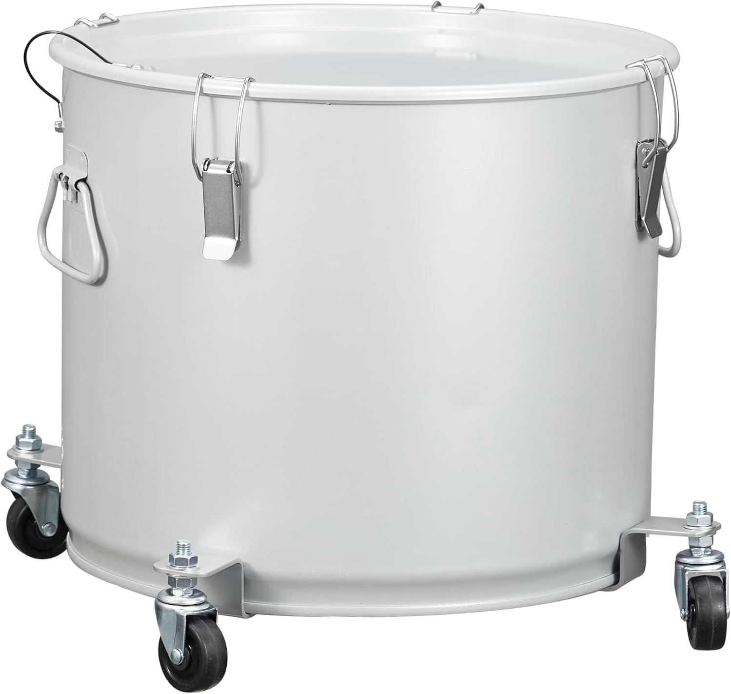 Fryer Grease Bucket 8 Gal, Oil Disposal Caddy, Steel Fryer Oil Bucket With Rust-Proof Coating, Oil Transport Container for Hot Cooking Oil Container With Lid & Lock Clips & Filter Bag