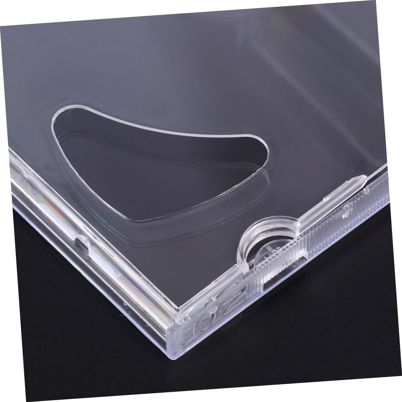 Raccoglitore CD Trasparente in Plastica, Contenitore Porta Cd/dvd per 2 Dischi, 10 Pezzi, Comodo da Trasportare per Casa e Video Nozze