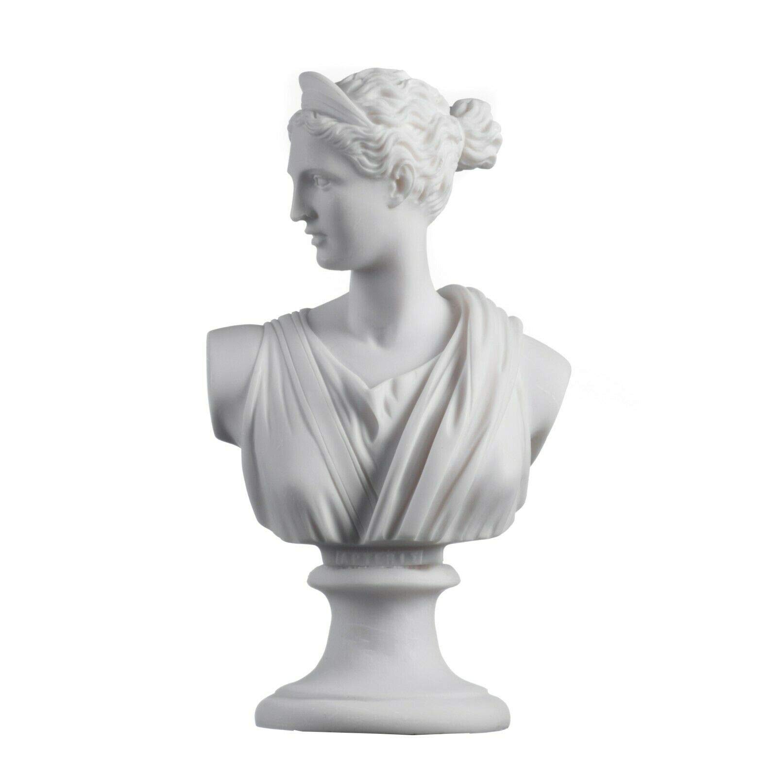 BeautifulGreekStatues Artemis Diana - Estatua griega de la naturaleza de la luna y la diosa de 8.66 pulgadas