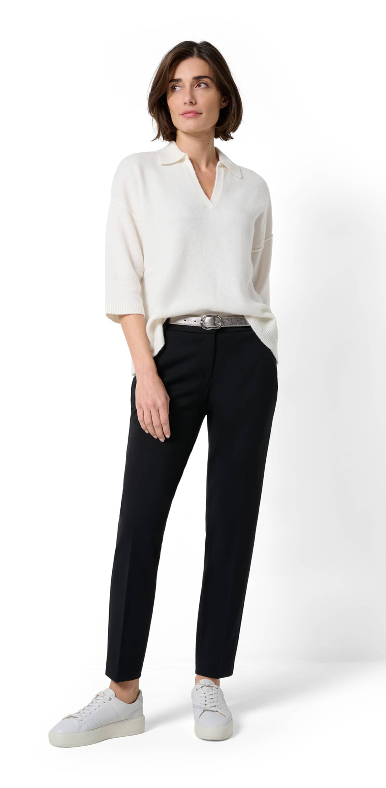 BRAX - Style Maron S Finest Jersey: Comodo Chino, Pantaloni Casual da Lavoro Donna