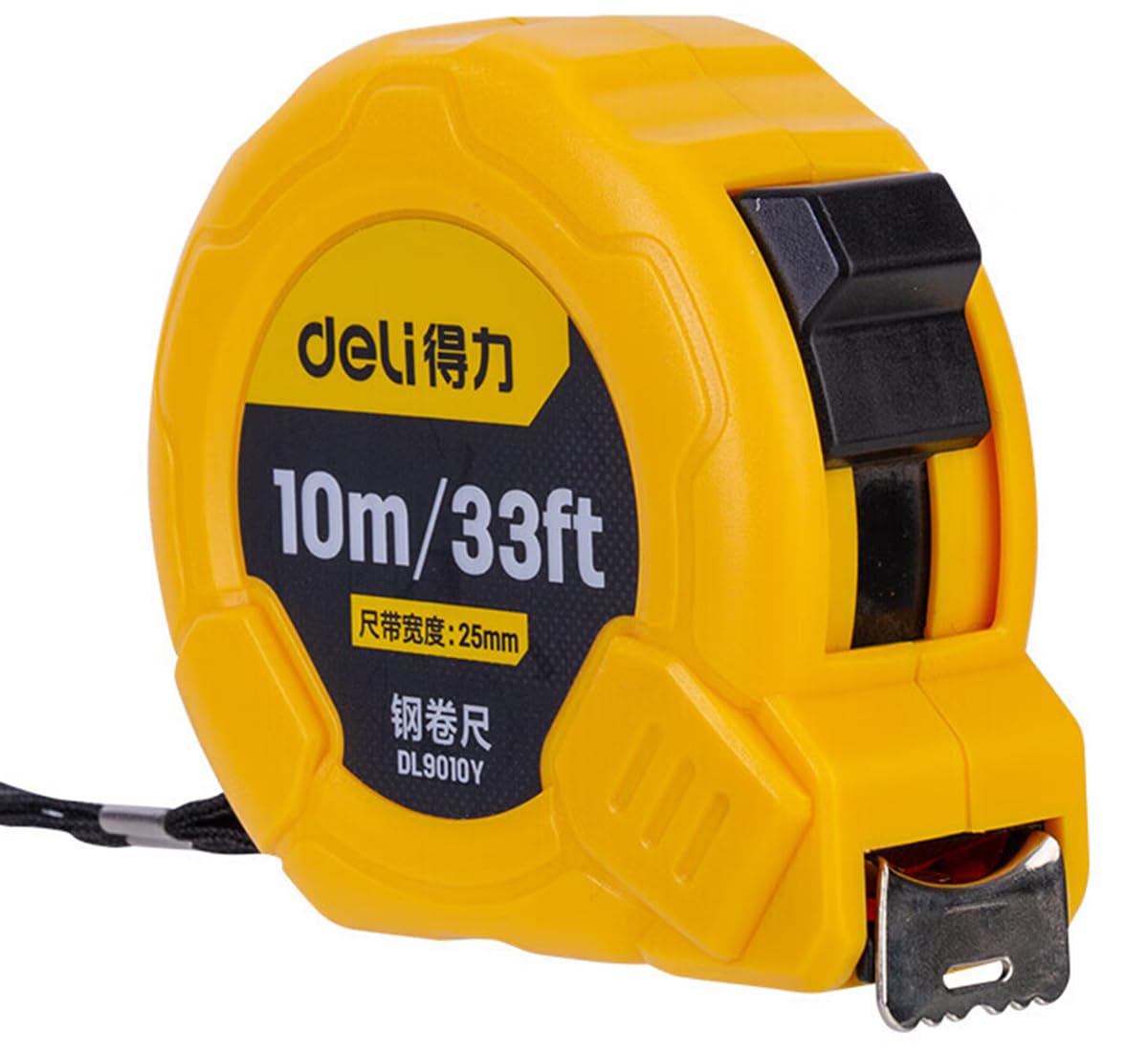 ECVVSteel Measuring tape Metric and Inch Scale Ruler Easy to Read Retractable Tape Measure with 25mm Smooth Sliding Tape Blade (10m/33ft)