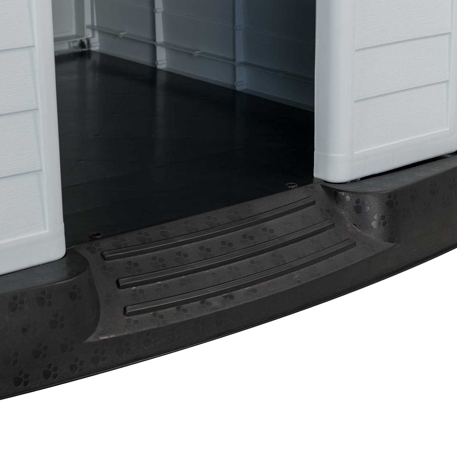 THINIA HOME Caseta de Resina para Perros 98,5x105x96,5cm | Caseta para Perros Grandes | 100% Reciclable y Ecológica | Interior y Exterior