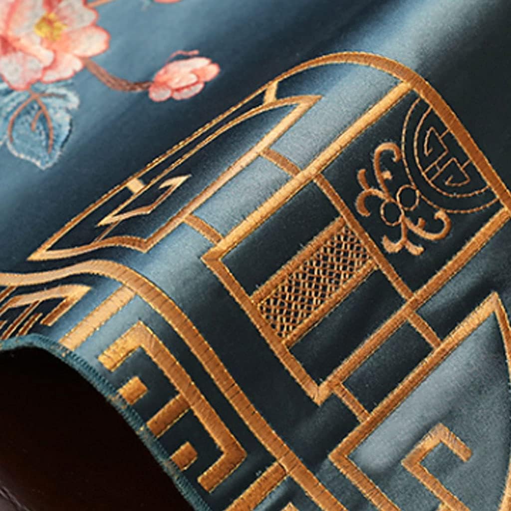 Coffee Table Runner Flowers Table Flag Long Tea Table Cloth Art Bed Flag Modern and Simple, 14x71 Inches Desktop Decoration ( Color : Light Blue )