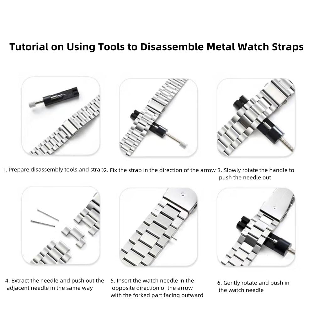 Correa de Reloj Acero Inoxidable Metal Correa Pulsera de Metal 18mm 20mm 21mm 22mm 24mm con Liberación Rápida Correa inteligente Para Hombres y Mujeres