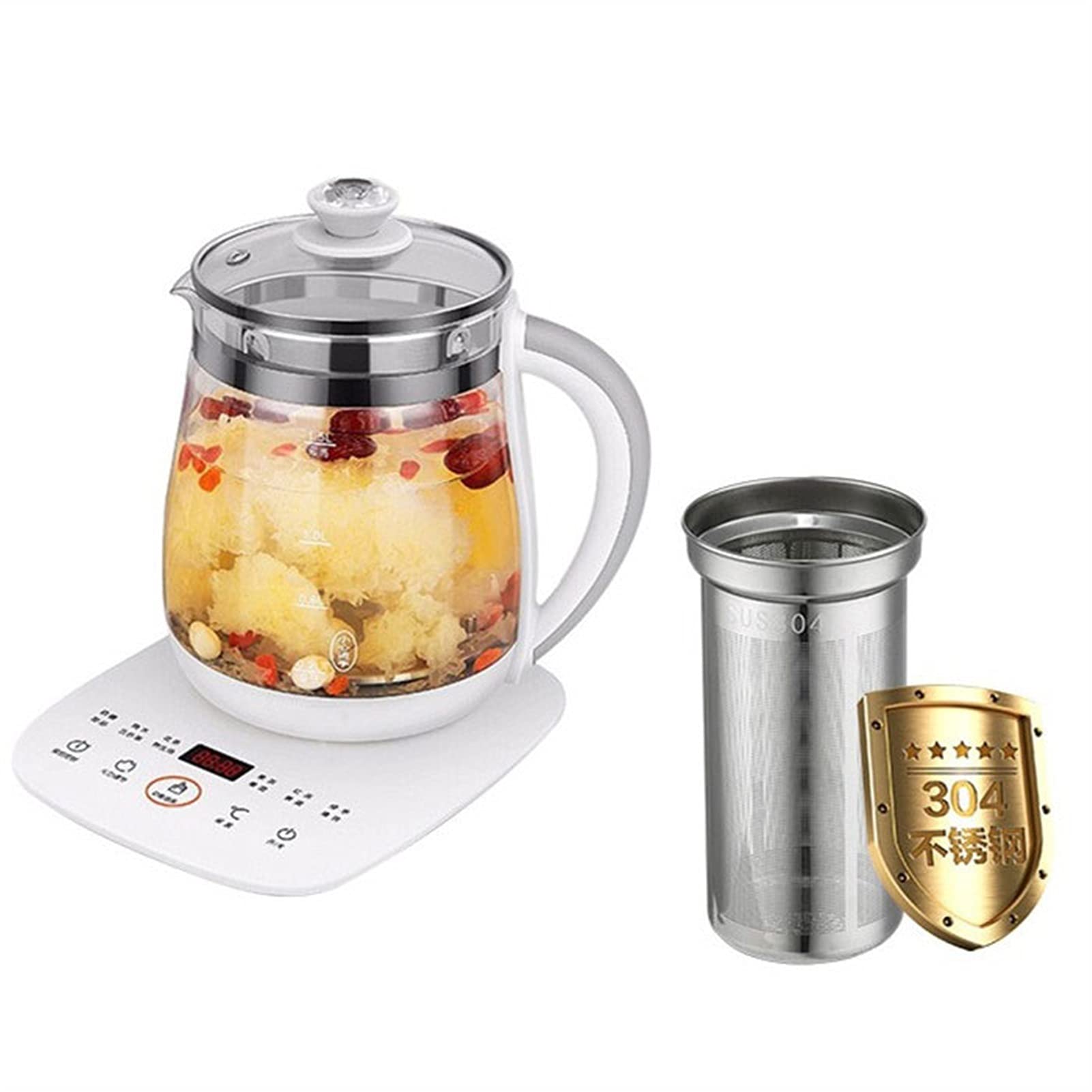 Pot portable de santé en verre haut de gamme pour thé d'exception