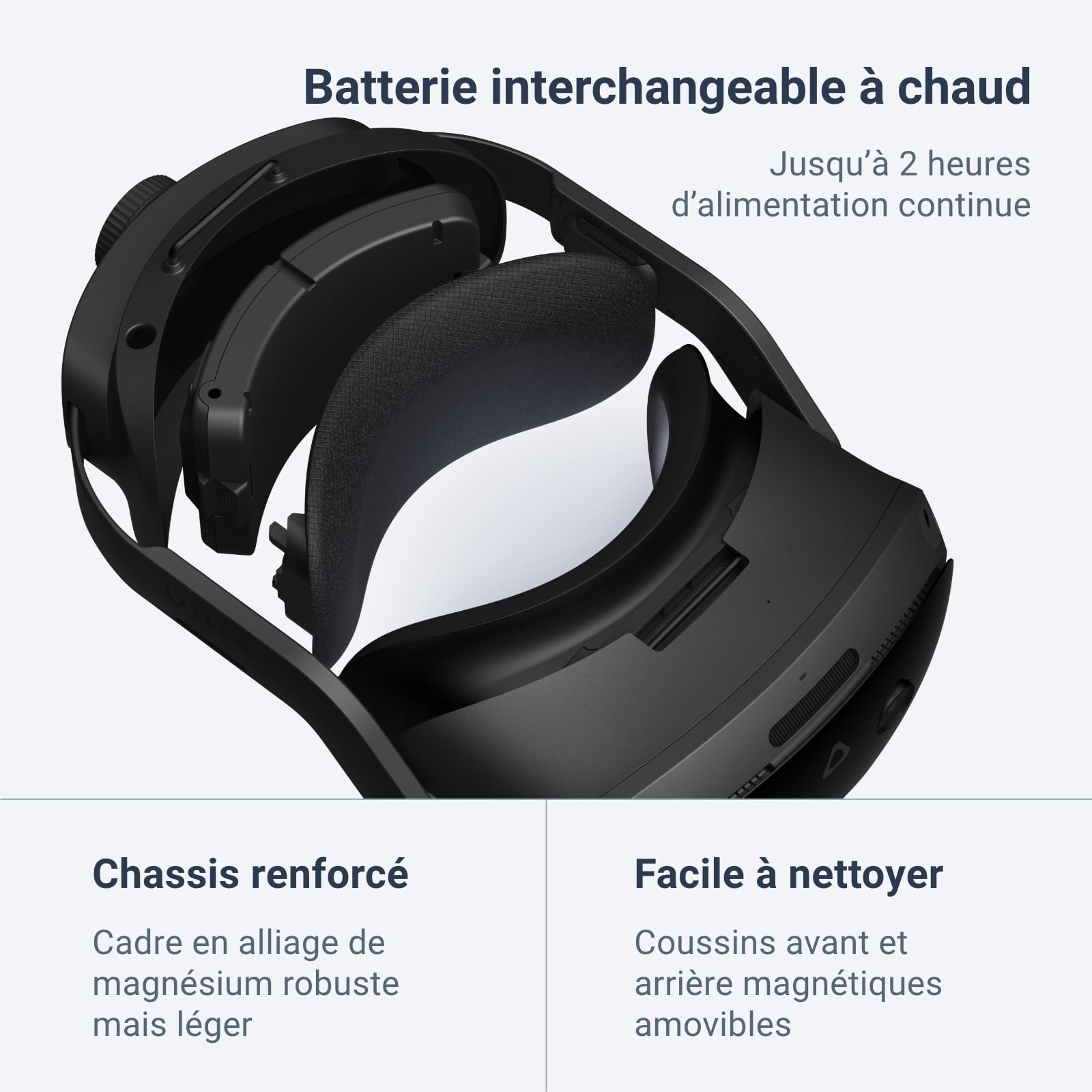 HTC Vive Focus Vision Ensemble — Casque de réalité Mixte et PC VR + contrôleurs — Édition Grand Public + Kit de Streaming Filaire Vive — Compatible avec Le Mode DisplayPort