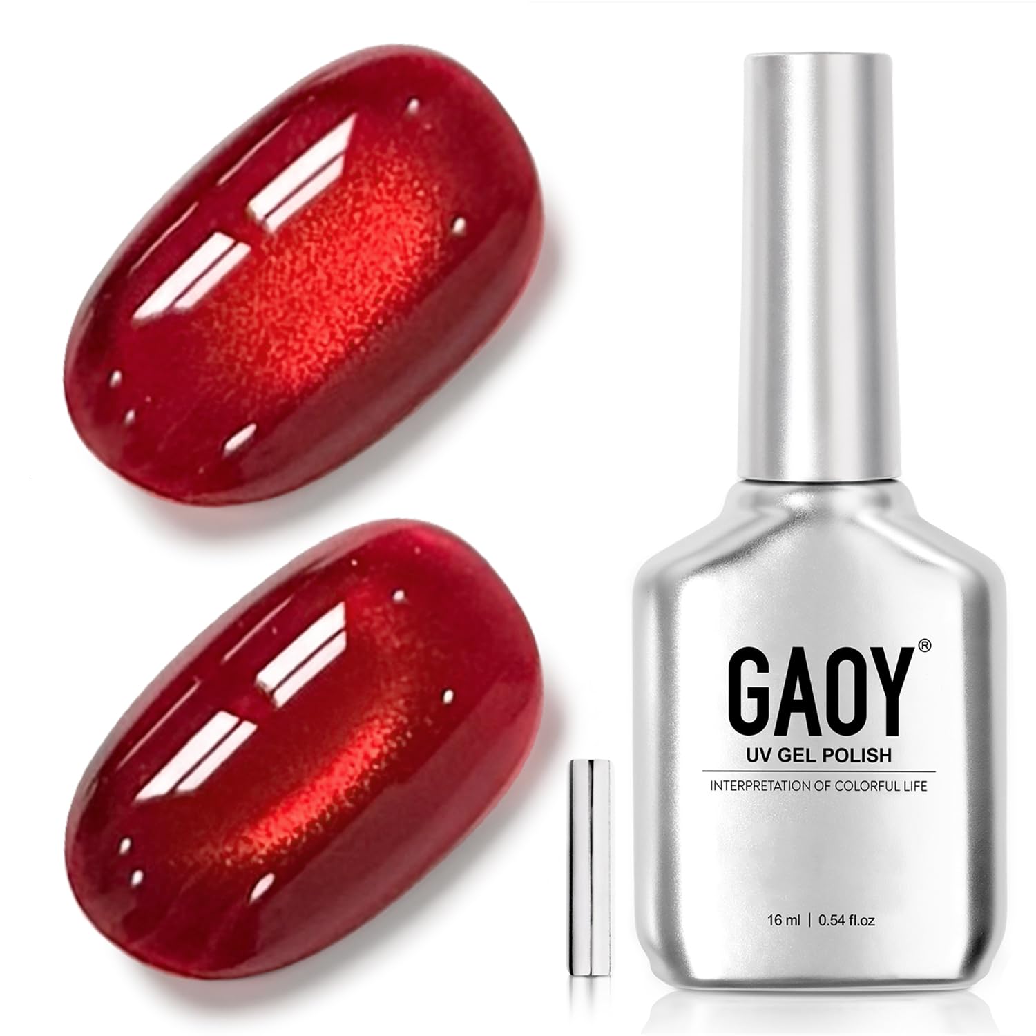 y♡Crystal Amazon.com : GAOY Glassy Cat Eye Gel Nail Polish, 16ml Glitter