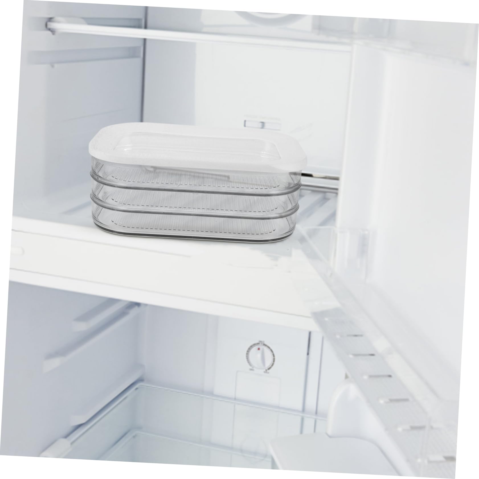 Ciieeo Contenitore Alimentare Ermetico in Acrilico per Frigorifero con Coperchio Trasparente, Durevole per Conservare Carne, Salumi e Formaggi Freschi