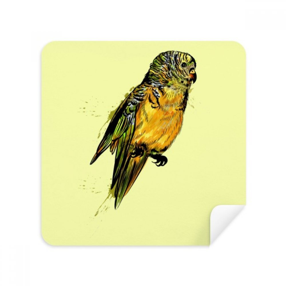Oiseaux tissu jaune lunettes écran téléphone microfibre 2Pcs - 3
