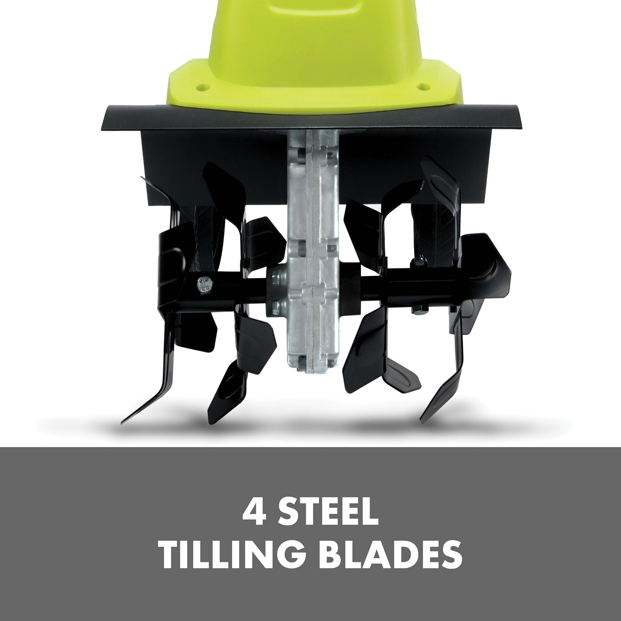 Sun Joe TJ602E Electric Garden Tiller + Cultivator, 12-inch, 8-Amp, 3-Position Height Adjustment