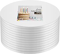 Vista 10 de Kootek Juego de 6 moldes redondos de 12 pulgadas, 12 pulgadas, base de cartón resistente de 1/2 pulgada de grosor para postres de boda y fiesta