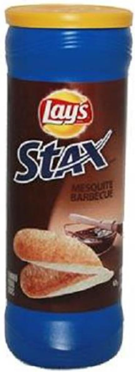 Lays Stax, Mesquite Barbecue, Count 1 - Chips / Grab Varieties & Flavors