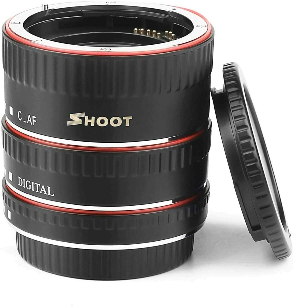 Ensemble de tubes d'extension macro autofocus avec anneau pour appareils photo reflex numériques Canon EOS EF 1100D 700D 650D 600D 550D 500D 450D 400D 350D 300D 100D 70D