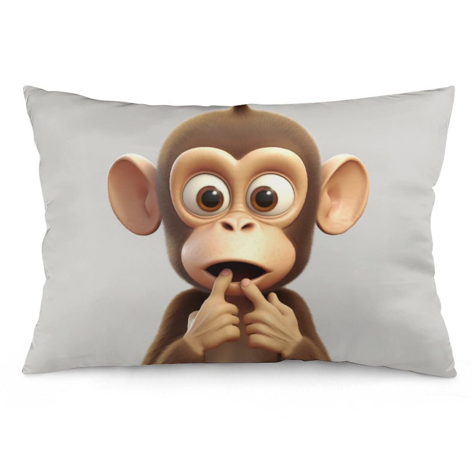 NTVOWPZO 2 Pack Decoration Throw Pillow Covers 20"x30" Pillowcases Covers The Silent Monkey Pillowcases Modern Farmhouse Home Decor Sofa Cushions Covers for Couch Bed Living Room