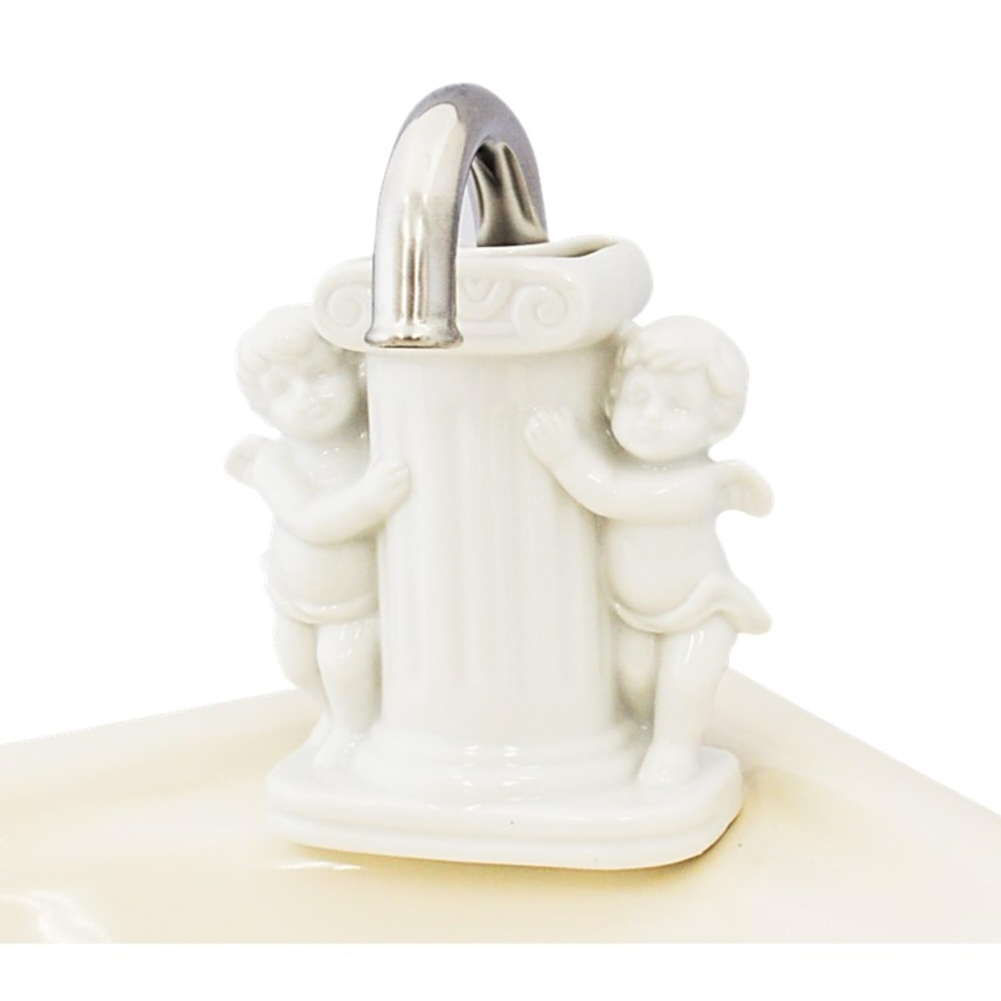 Amazon.co.jp: トイレ用 蛇口カバー エンゼル花器 瀬戸焼 花器 装飾