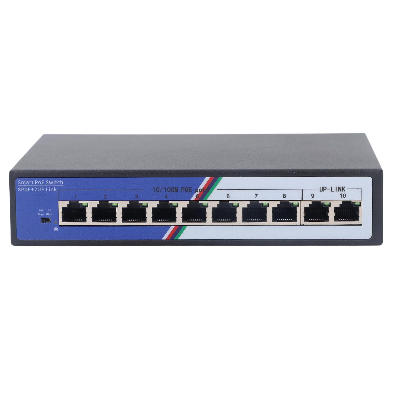 Naroote Interrupteur Ethernet, Splitter Ethernet Non géré et Non géré 100-240V 2 Gbps pour l'hôtel (Plug UE 100-240V)