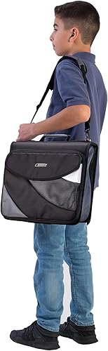 Miniatura 9 de Case-it Carpeta doble 2.0 con cremallera 2 en 1, se convierte en una mochila, dos anillos en D de 2 pulgadas, capacidad de 800 hojas, carpeta de