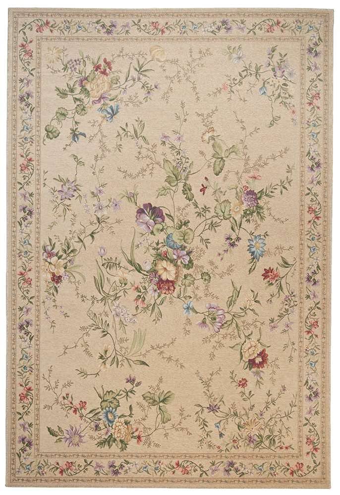Theko Sona-Lux Tapis Classique Floral Beige