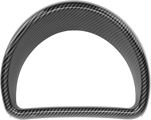Fydun Cubierta de tablero de instrumentos de bisel de fibra de carbono para tablero de instrumentos de repuesto para Smart Fortwopara Forfour 453
