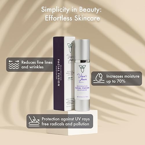 Miniatura 3 de Vieve's Leaves Crema hidratante facial hidratante  Natural antienvejecimiento hidratante calmante con aloe y células madre de frutas  Crema calmante