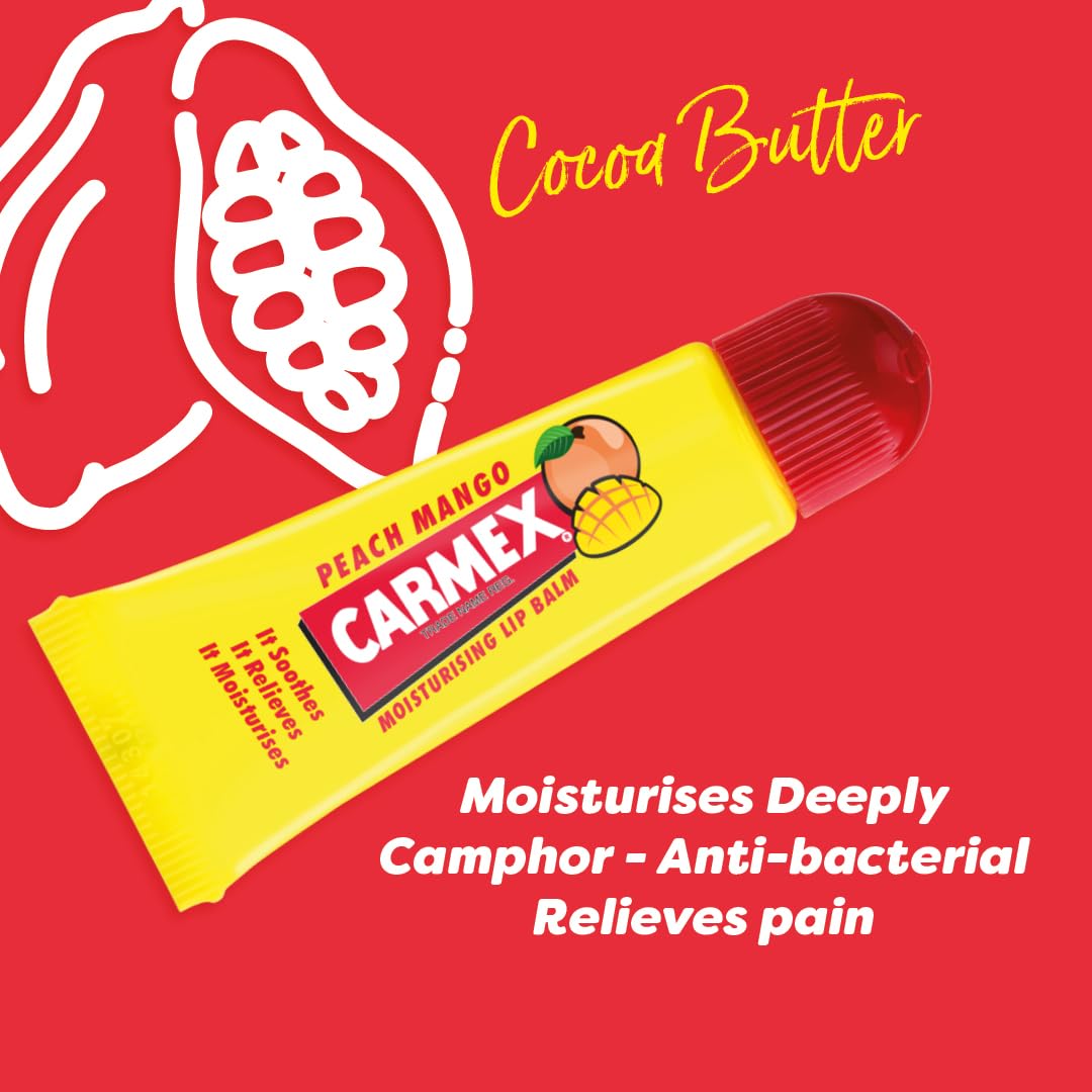 Carmex Dudak Balmı Peach & Mango BURST Tube 10 G