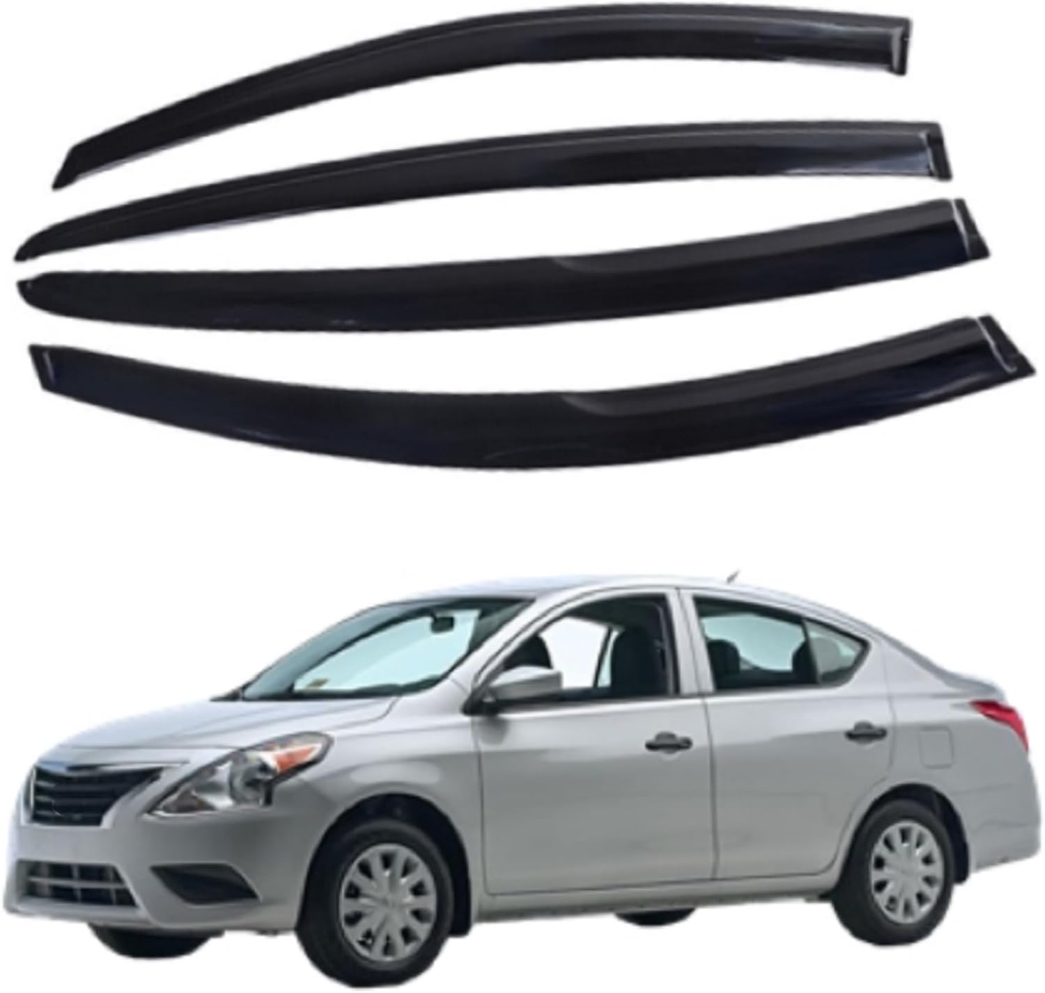 IMMORTAL GROUP Window Visor Compatible with Nissan Versa