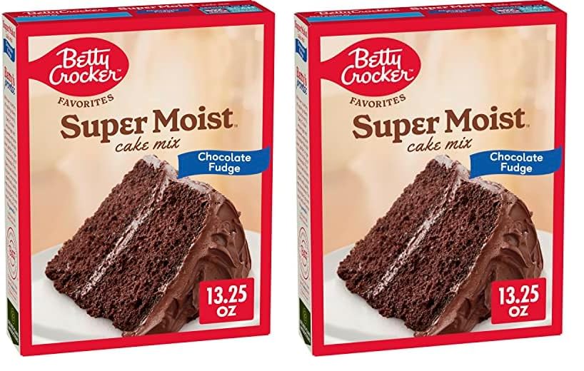 Image of Betty Crocker Favorites Super Moist Chocolate Fudge Cake Mix, 13.25 oz (Pack of 2)