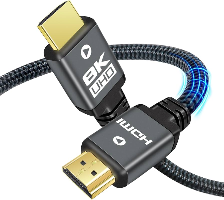 Yauhody 8K HDMI 2.1 Cable 7.5m, 48Gbps Ultra High Speed Heavy Duty