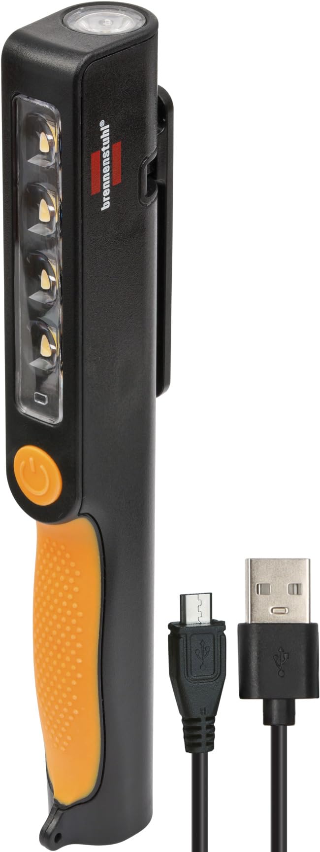 Brennenstuhl LED lamba/kullanışlı LED pil Clipleuchte (çalışma lambası Akkubetrieben, dahil dönebilen Clip mıknatıslı) renk: siyah/sarı, 1 adet, 1175890