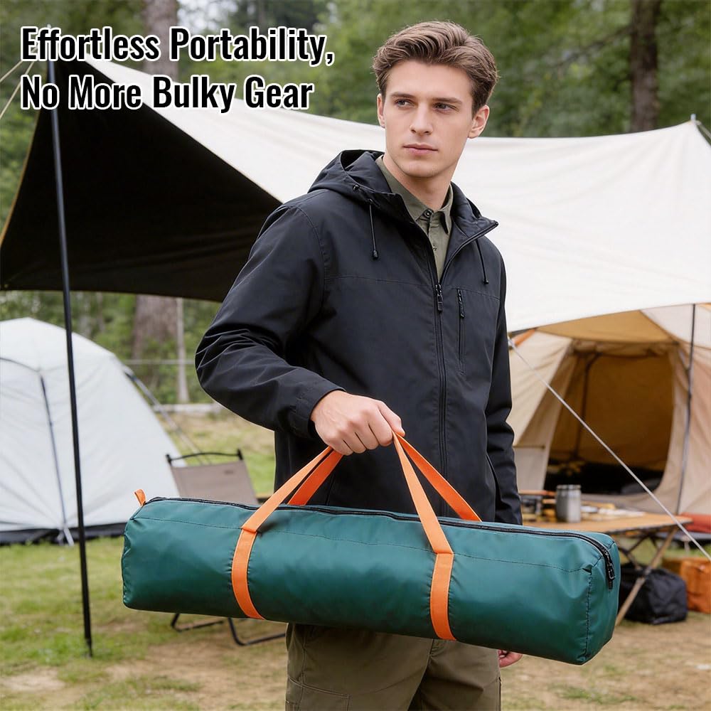 Tente Pop Up 2 Personnes, Tente Camping Imperméable 210D Oxford, Montage Rapide en 1 Min, Tente Légère avec Sac de Transport, Respirante et Coupe-Vent pour Camping, Festival et Plage