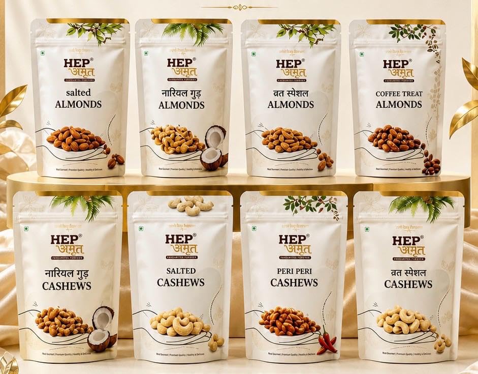 Image of HEP AMRUT Luxury Nut Box | Premium Dry Fruit Gift Set (800 GM)